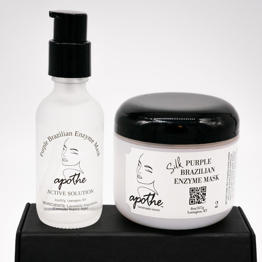 Indulge in the luxury of our Silk Purple Brazilian Enzyme Mask, a masterpiece of natural innovation designed to rejuvenate, restore, and radiate beauty.