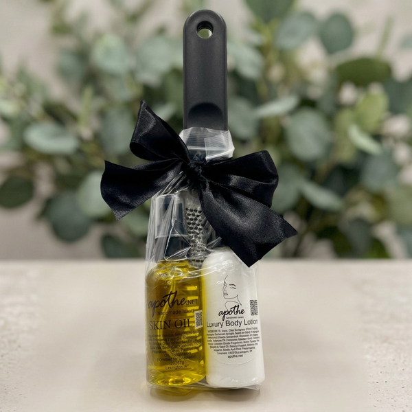 Holiday Foot Rasp Bundle with soft greenery